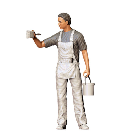 Miniatura: Pintor/ Pintora con pincel y cubo - Artesano (Núm. 278)