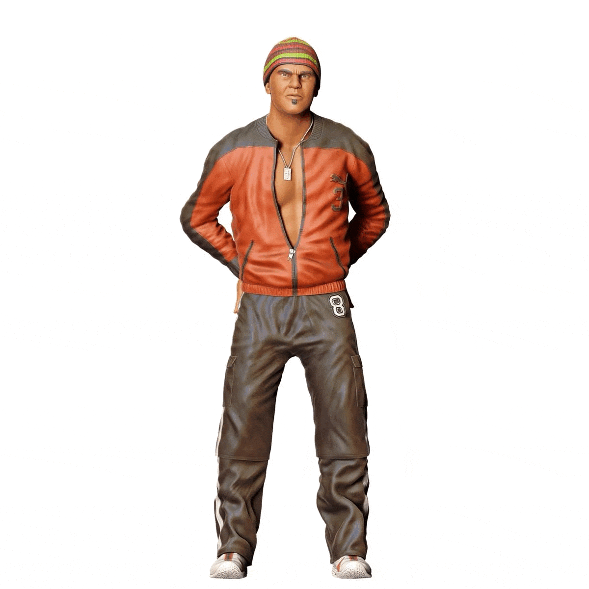 Miniatura: Hombre con gorra y chaqueta de cuero (N.º 281)