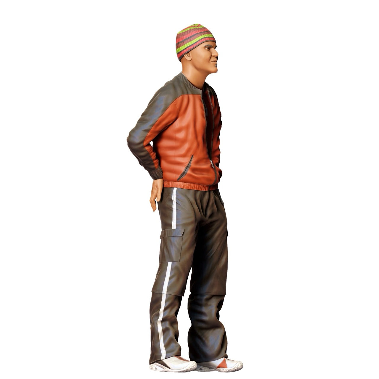 Miniatura: Hombre con gorra y chaqueta de cuero (N.º 281)