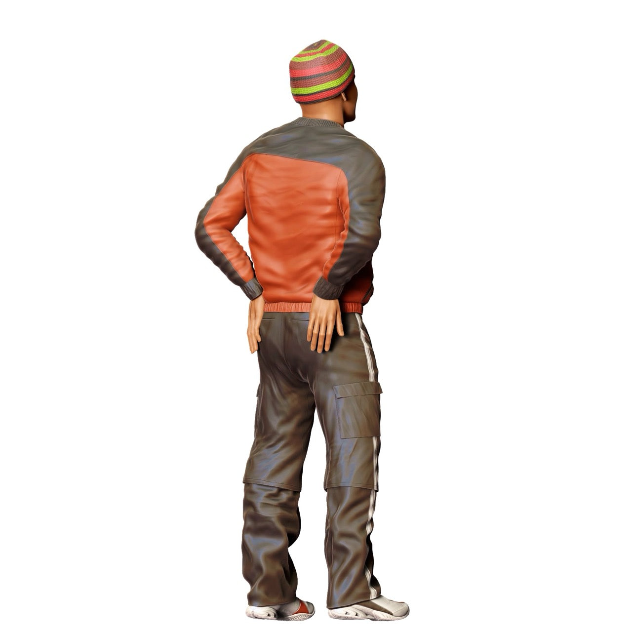 Miniatura: Hombre con gorra y chaqueta de cuero (N.º 281)