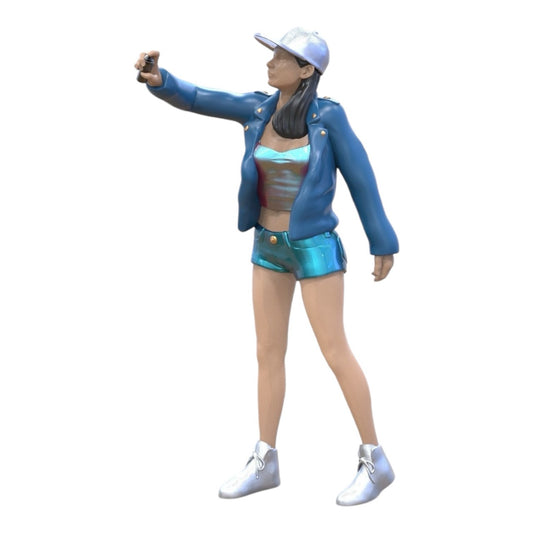 Miniatura: Joven Sprayer - Chica con gorra y lata de spray de graffiti (Nº 287)