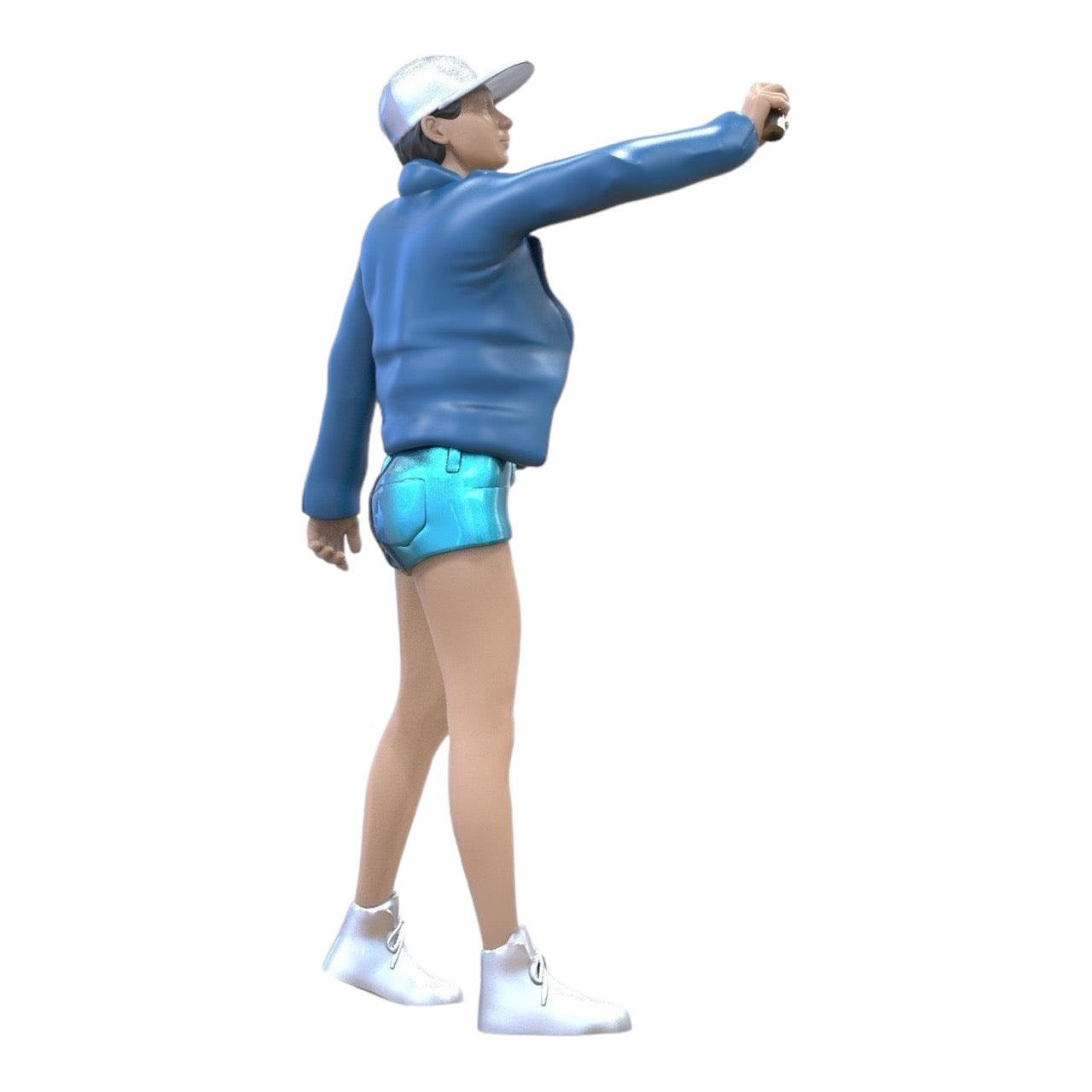 Miniatura: Joven Sprayer - Chica con gorra y lata de spray de graffiti (Nº 287)