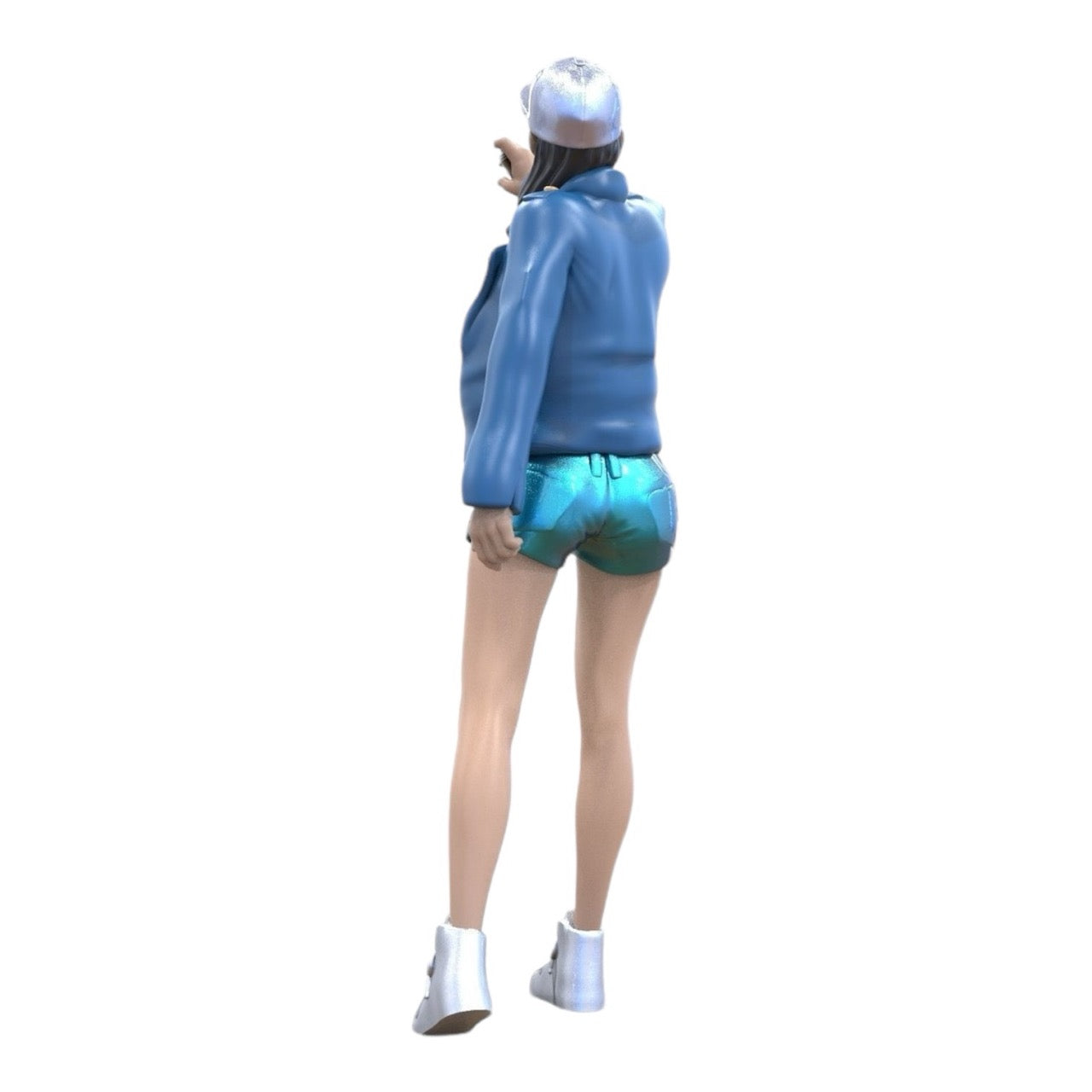 Miniatura: Joven Sprayer - Chica con gorra y lata de spray de graffiti (Nº 287)