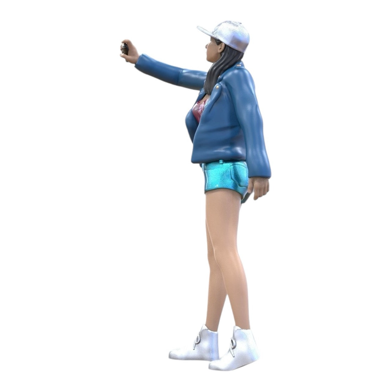 Miniatura: Joven Sprayer - Chica con gorra y lata de spray de graffiti (Nº 287)