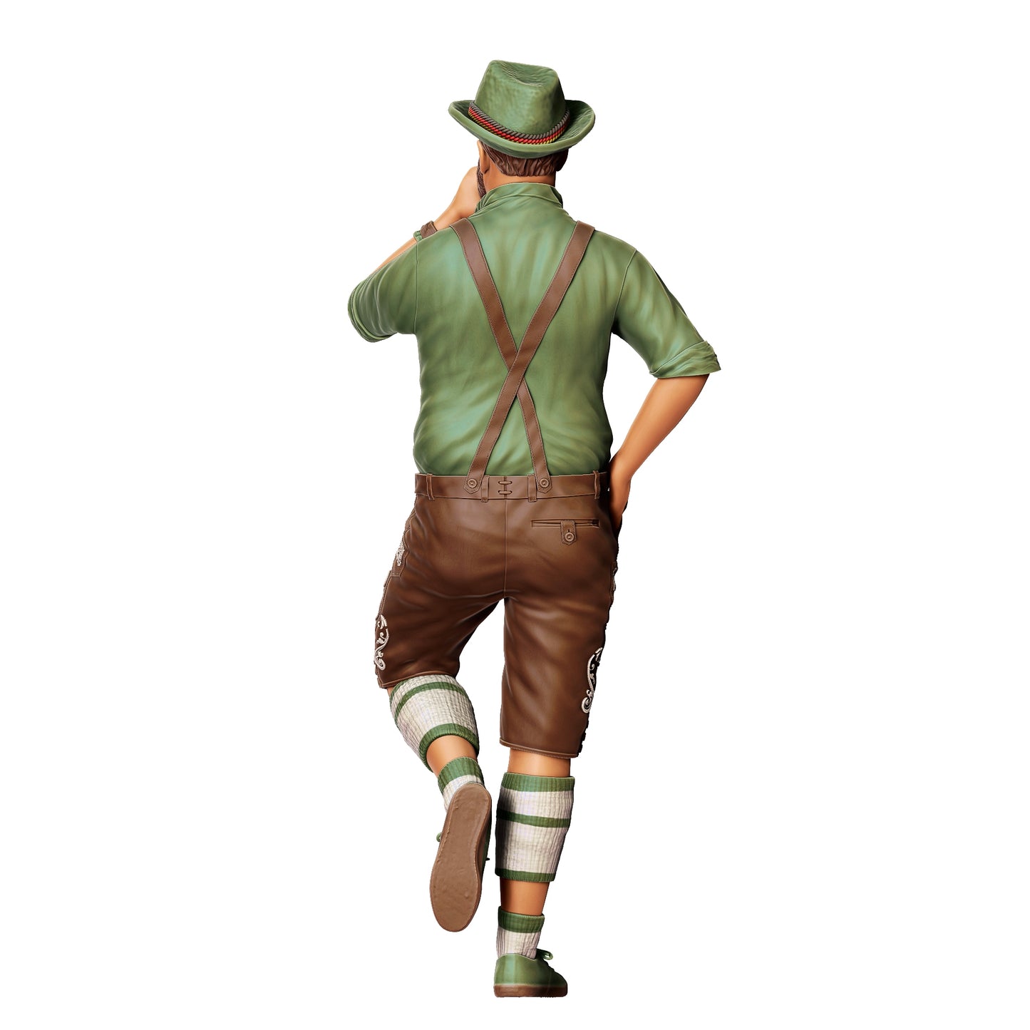 Miniatura Oktoberfest: Invitado de la Feria: Hombre con traje tradicional y jarra de cerveza (Nº 289)