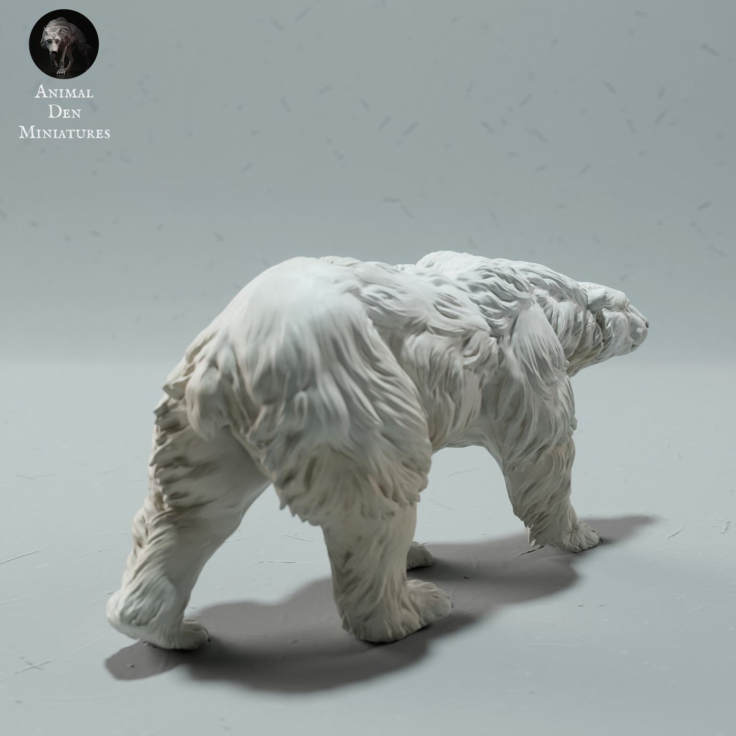 Produktfoto Tier Figur Diorama, Modellbau: 0: Wildtier Figur: gehender Eisbär – Polar Bear (Ref 01_01_24)