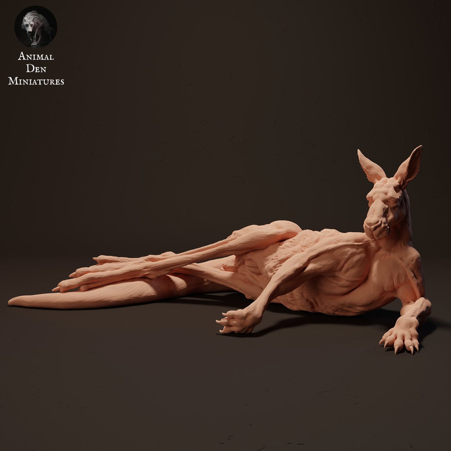 Produktfoto Tier Figur Diorama, Modellbau: 0: Wildtier Figur: liegender Rotes Riesenkänguru – Jack (Ref 01_01_07)
