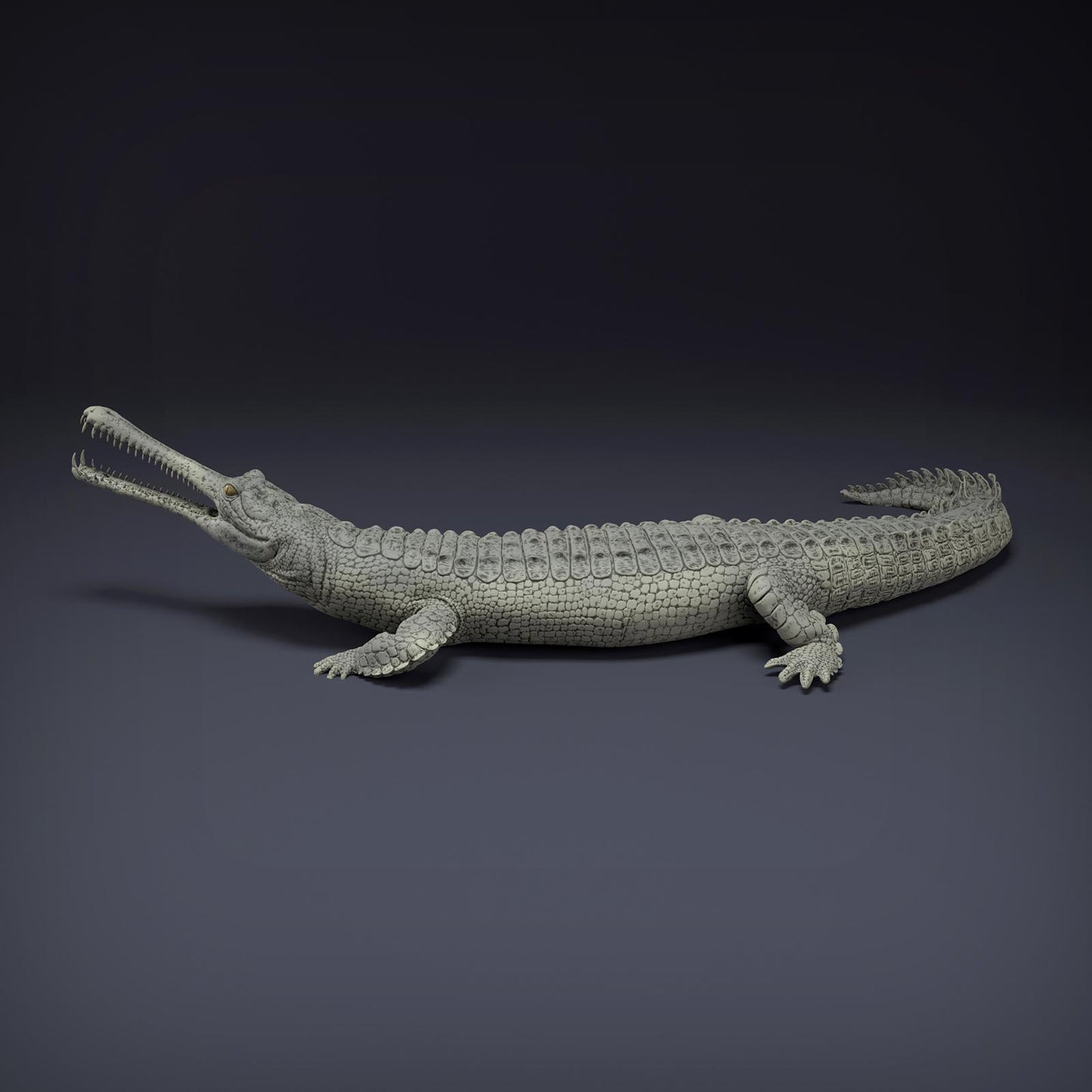 Foto del producto figura de animal diorama, modelismo: 0: figura de animal de la jungla: gavial del Ganges – gharial (Ref 01_01_80)