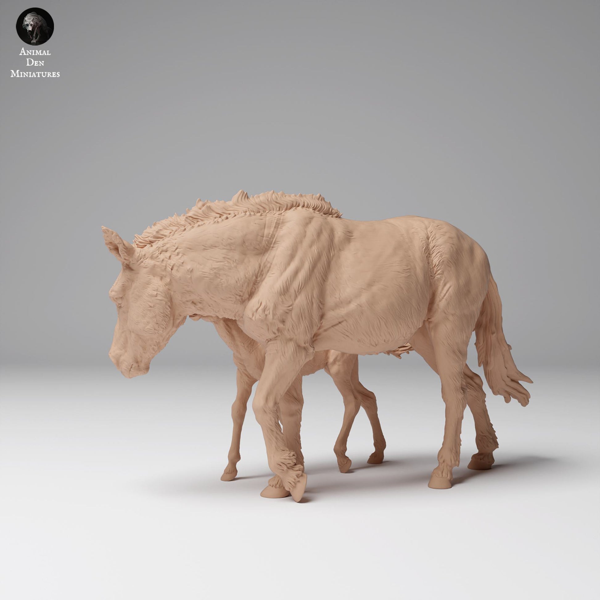 Foto del producto figura de animal diorama, modelismo: 0: figura de fauna salvaje: caballo de Przewalski con potro (Ref 24_12_03)