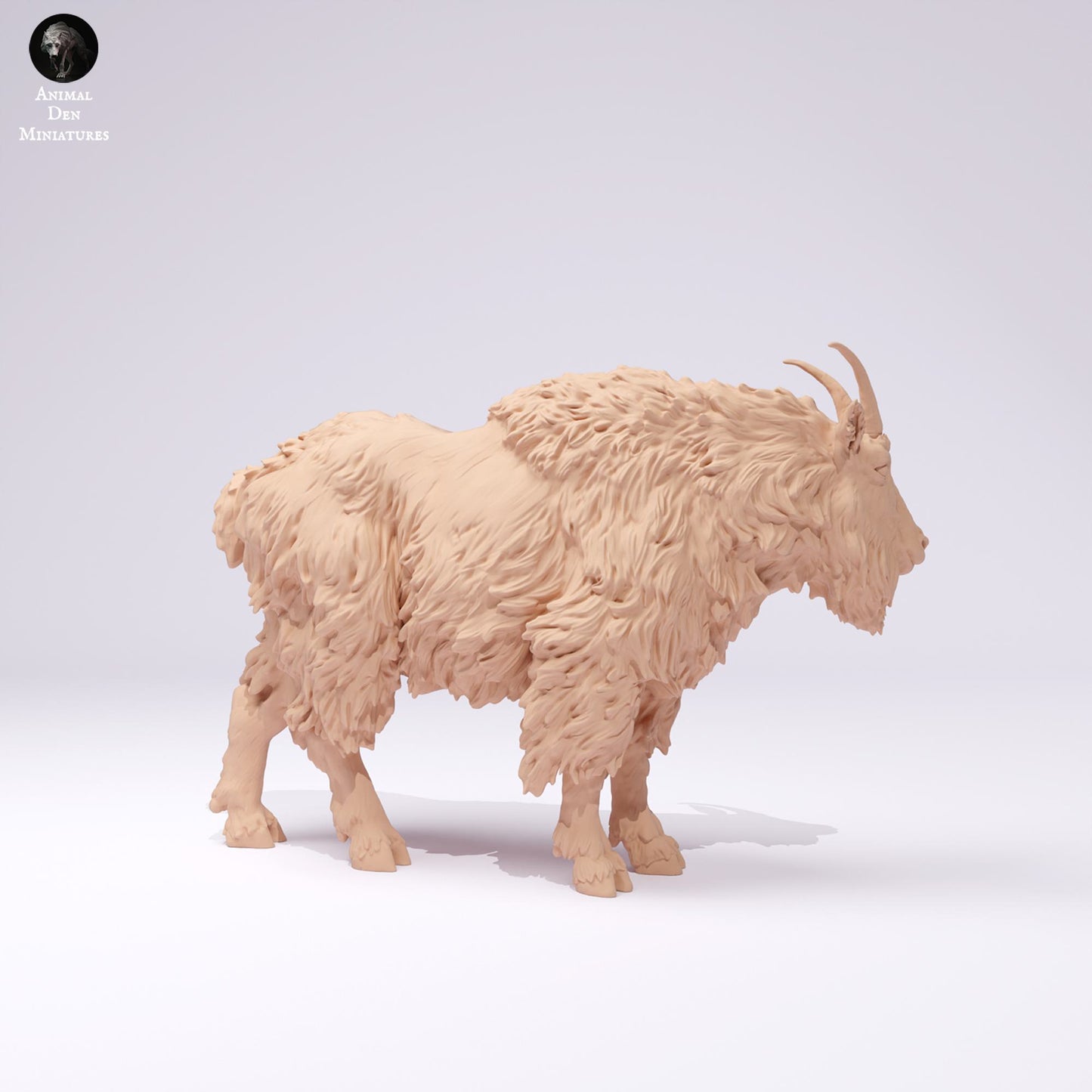 Produktfoto Tier Figur Diorama, Modellbau: 0: Wildtier Figur: Rocky Mountain Ziege – Männlich (Ref 25_01_01)