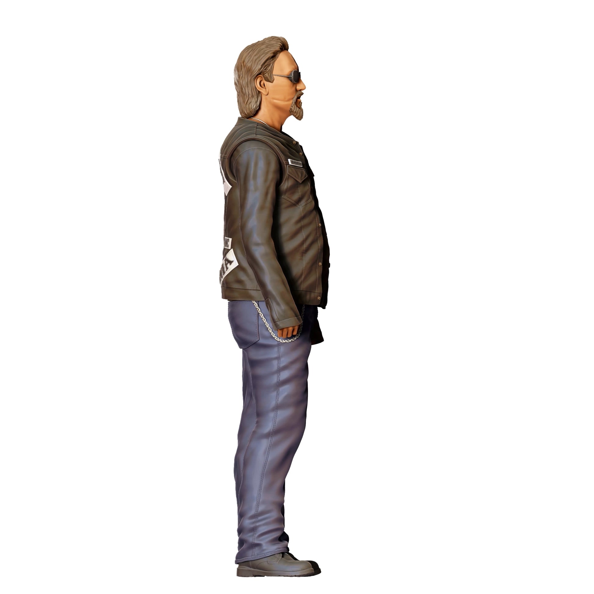 Foto de producto de modelismo de diorama 0: Miembro de una pandilla de motociclistas - Biker 2 (Ref. Nr. 345)