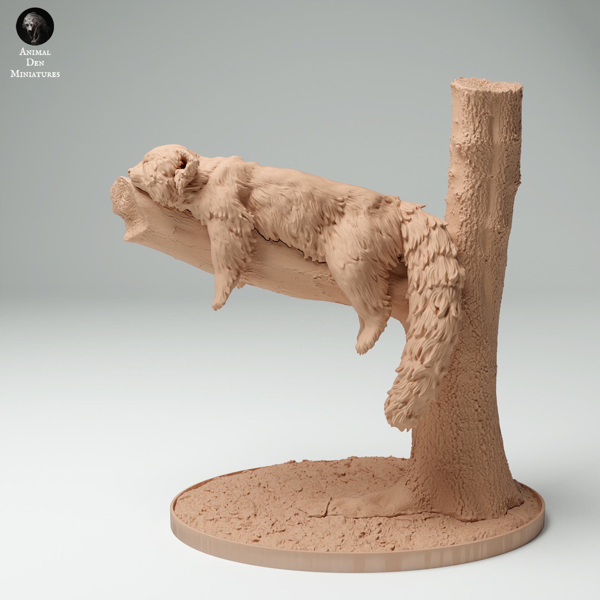 Foto del producto figura de animal diorama, modelismo: 0: figura de animal de jungla: panda rojo durmiendo (Ref 25_02_02)