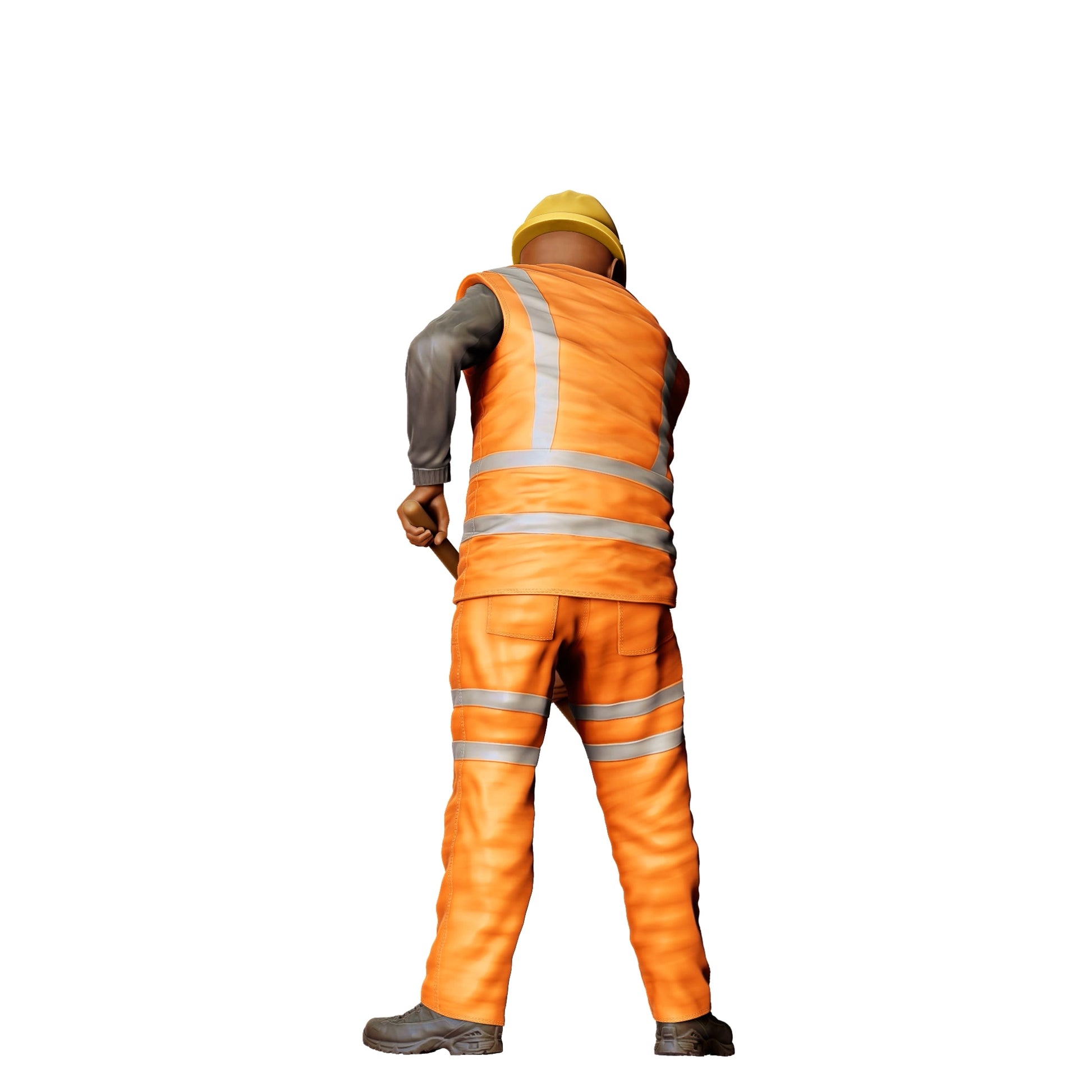 Foto del producto de modelismo diorama 0: Trabajador en la vía con pala - Ferroviario/Obrero de construcción C (Ref. Nr. 389)