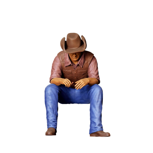 Foto de producto de modelismo diorama 0: Personas sentadas en un coche - Hombre 3 (Ref. Nr. 351)