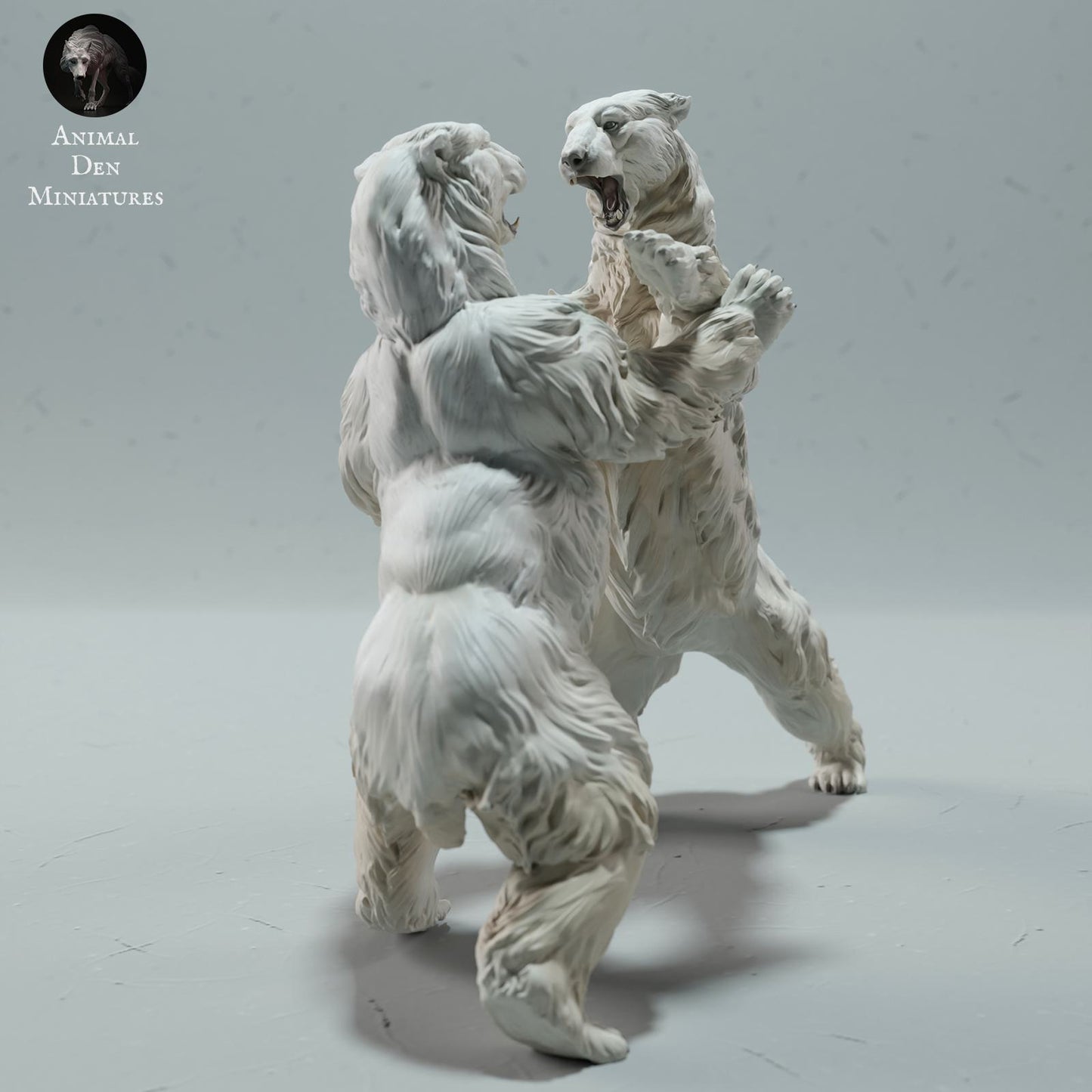 Produktfoto Tier Figur Diorama, Modellbau: 0: Wildtier Figur: kämpfende Eisbären – Polar Bear Duo (Ref 01_01_25)