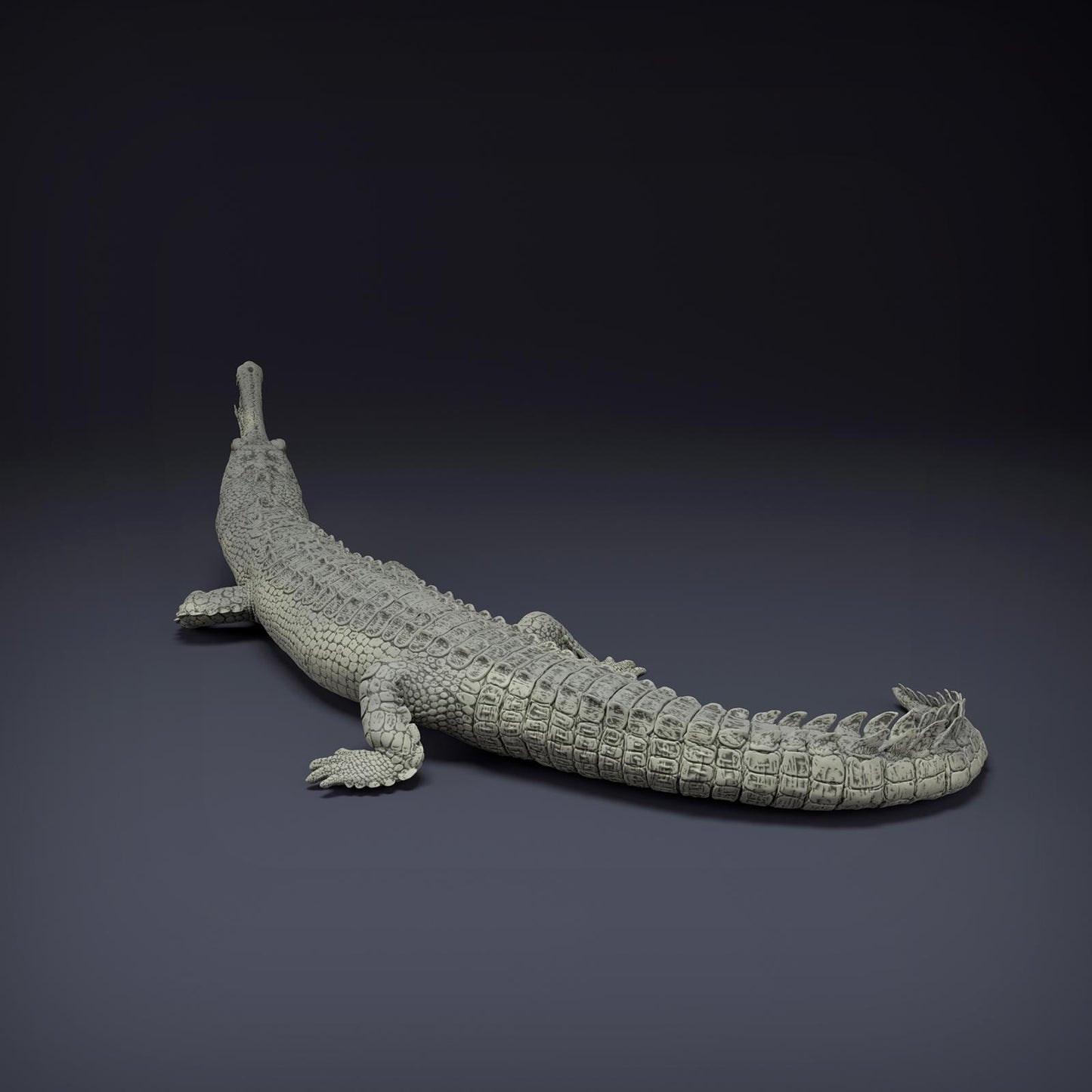 Foto del producto figura de animal diorama, modelismo: 0: figura de animal de la jungla: gavial del Ganges – gharial (Ref 01_01_80)