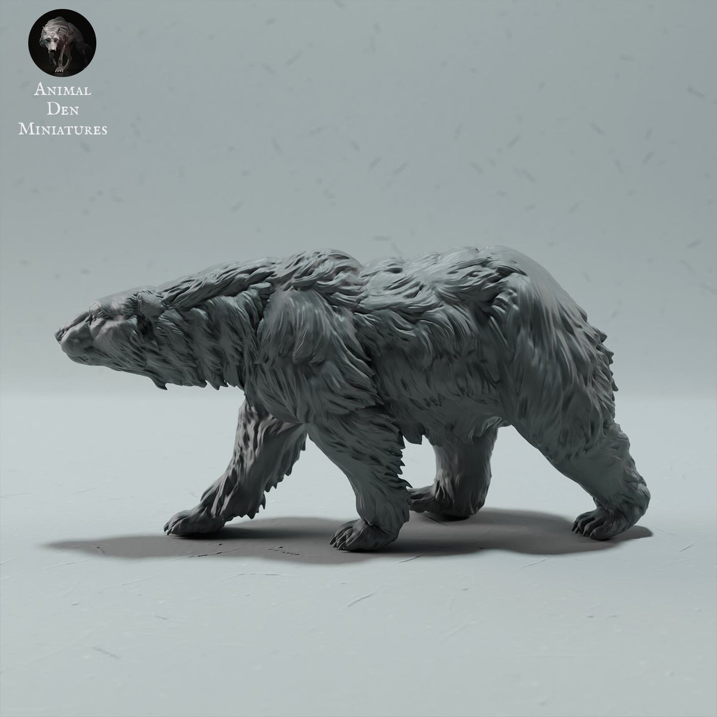 Produktfoto Tier Figur Diorama, Modellbau: 0: Wildtier Figur: gehender Eisbär – Polar Bear (Ref 01_01_24)