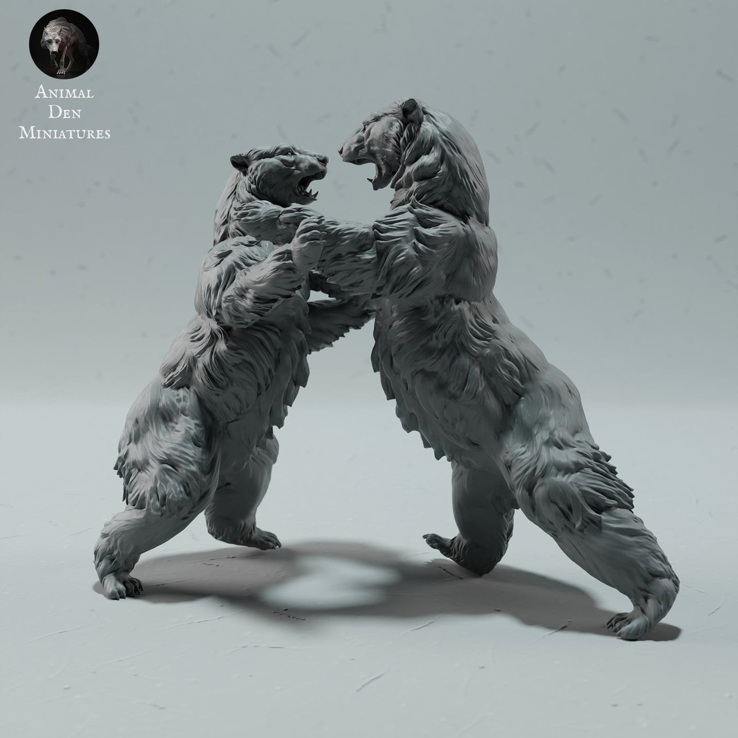 Produktfoto Tier Figur Diorama, Modellbau: 0: Wildtier Figur: kämpfende Eisbären – Polar Bear Duo (Ref 01_01_25)