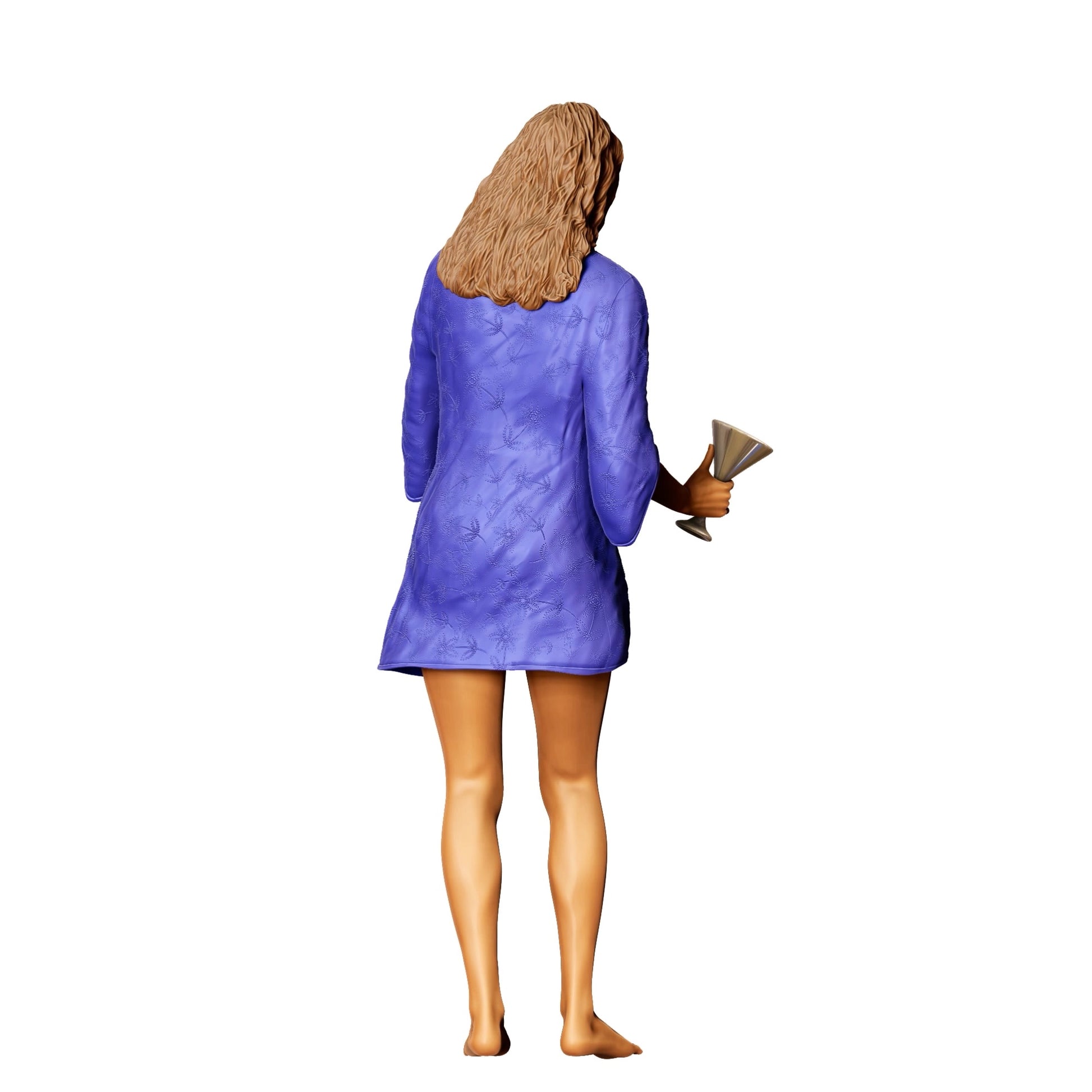 Foto del producto de modelismo de diorama 0: Fiesta en la piscina - Mujer en bikini con copa de champán 2 (Ref. Nr. 326)