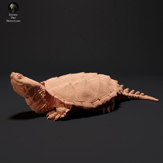 Foto del producto figura de animal diorama, modelismo: 0: tortuga de snapper al sol: animales del norte