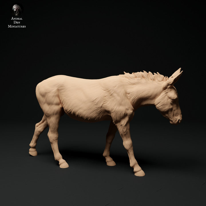 Foto del producto Figura de animal Diorama, Modelismo: 0: Figura de animal de granja: burro caminando