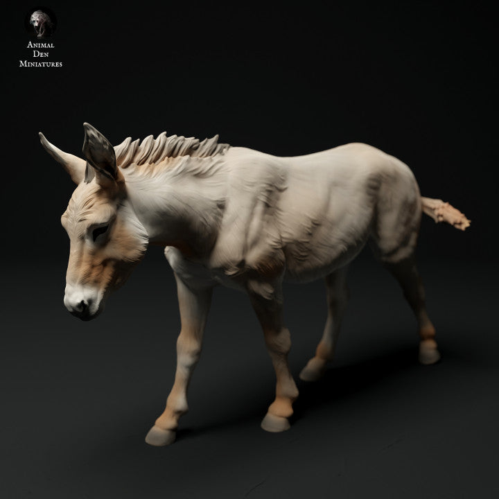 Foto del producto Figura de animal Diorama, Modelismo: 0: Figura de animal de granja: burro caminando