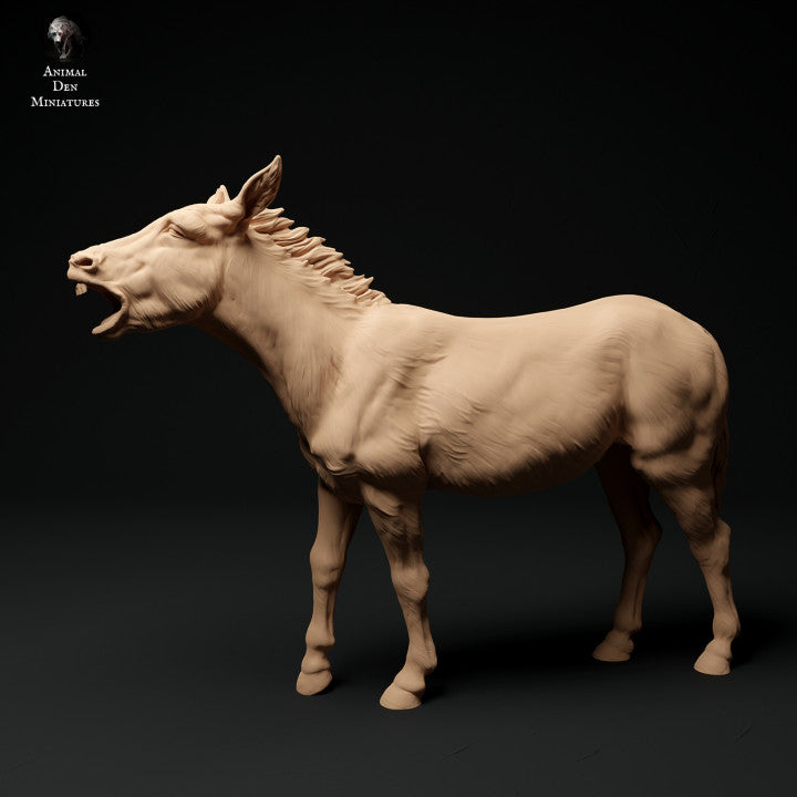 Foto del producto figura de animal diorama, modelismo: 0: figura de animal de granja: burro rugiente