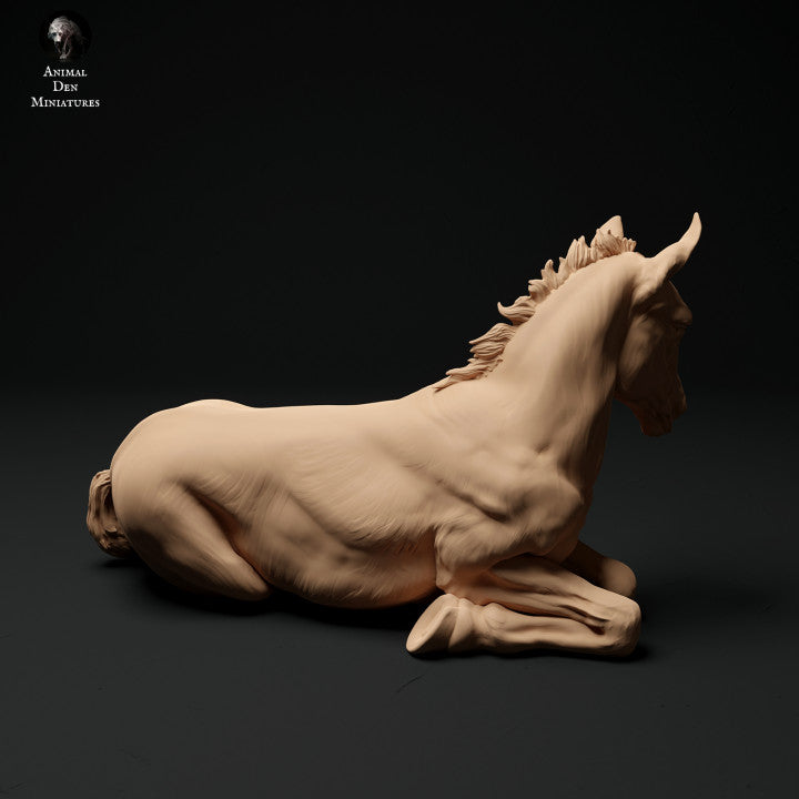Produktfoto Tier Figur Diorama, Modellbau: 0: Farm Tier Figur: 2 Fohlen - laufendes und liegendes Pferd