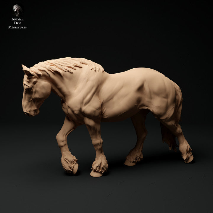 Foto del producto figura de animal diorama, modelismo: 0: figura de animal de granja: caballo en movimiento, yegua - Suffolk Punch