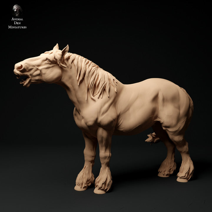 Foto del producto figura de animal diorama, modelismo: 0: figura de animal de granja: caballo relinchador - Suffolk Punch