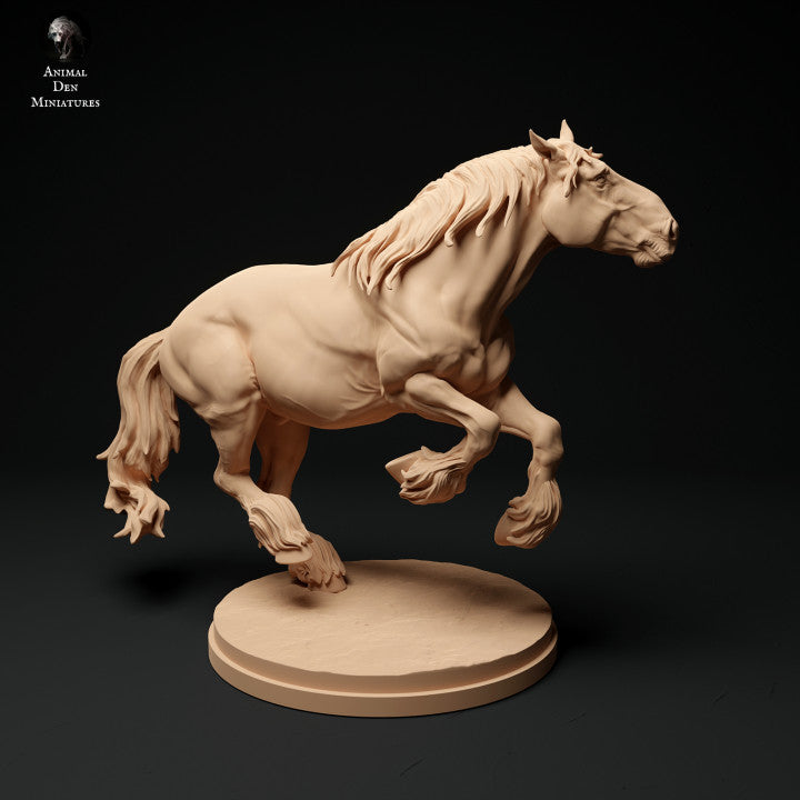 Produktfoto Tier Figur Diorama, Modellbau: 0: Farm Tier Figur: laufendes Pferd - Suffolk Punch