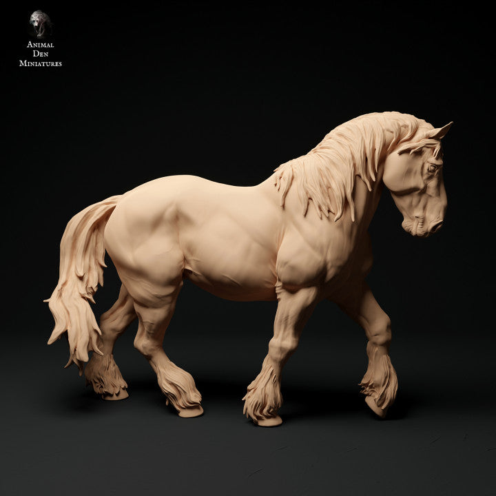 Foto del producto Figura de animal Diorama, Modelismo: 0: Figura de animal de granja: caballo trote - Suffolk Punch