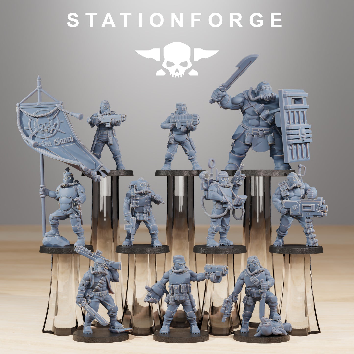 Foto del producto Tabletop 28mm The Printing Goes Ever On (TPGEO) 0: GrimGuard Hunters