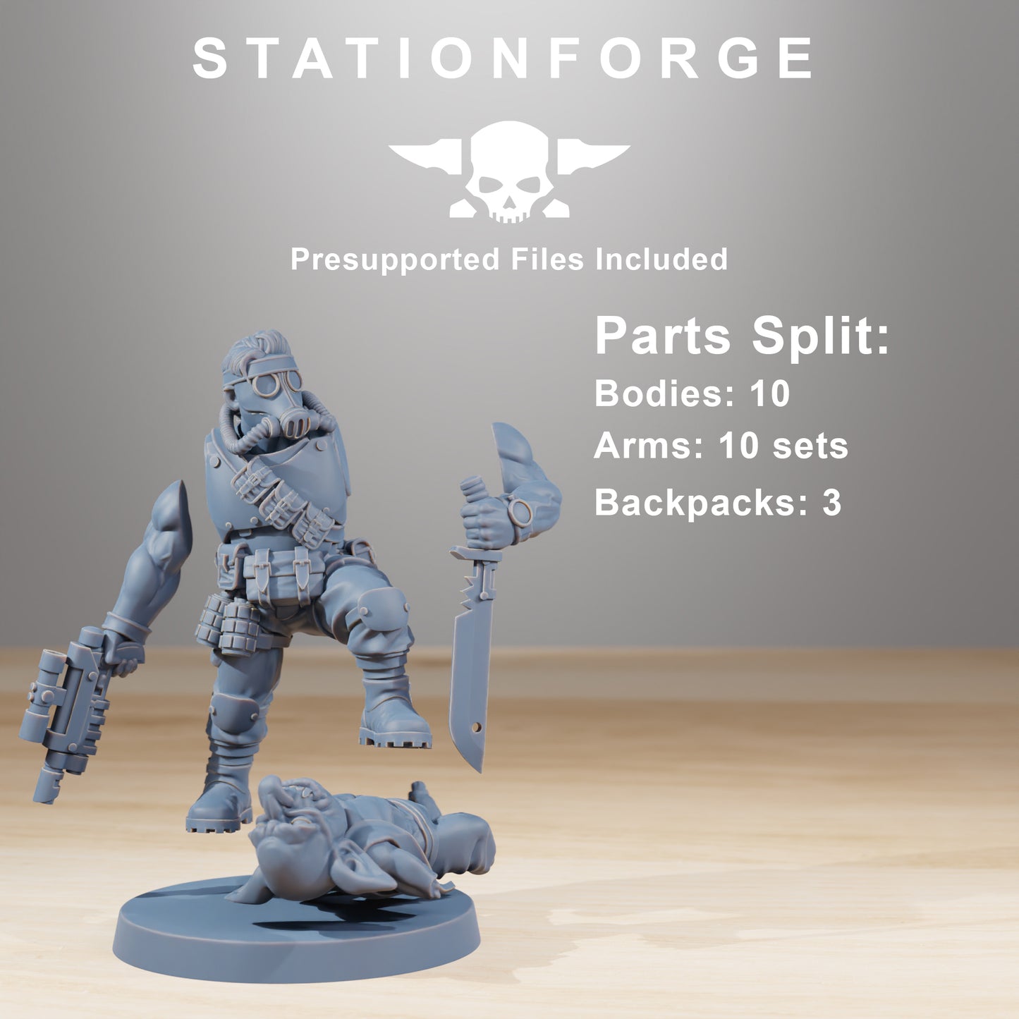 Foto del producto Tabletop 28mm The Printing Goes Ever On (TPGEO) 0: GrimGuard Hunters