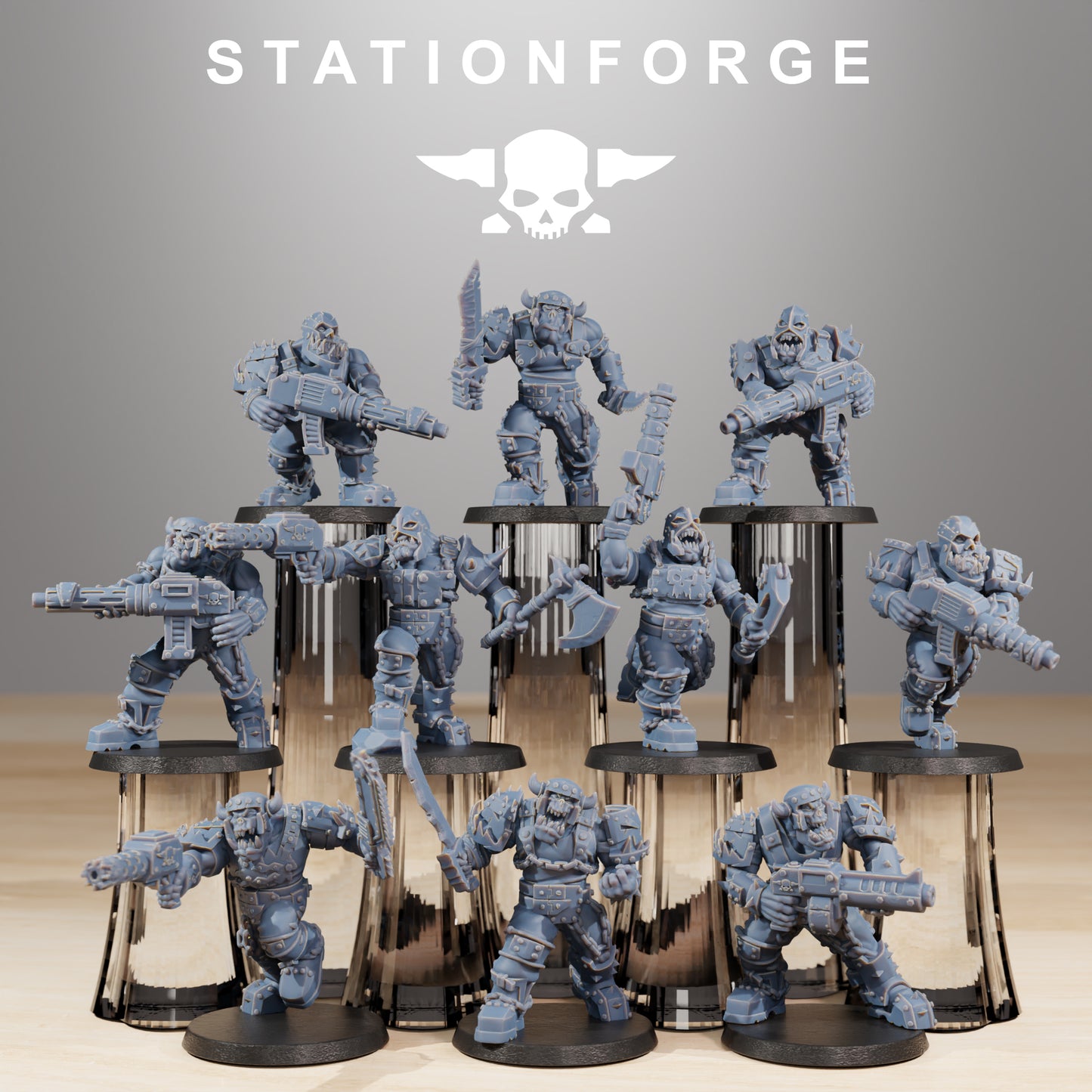 Foto del producto Tabletop 28mm The Printing Goes Ever On (TPGEO) 0: Berserkers Orkaz