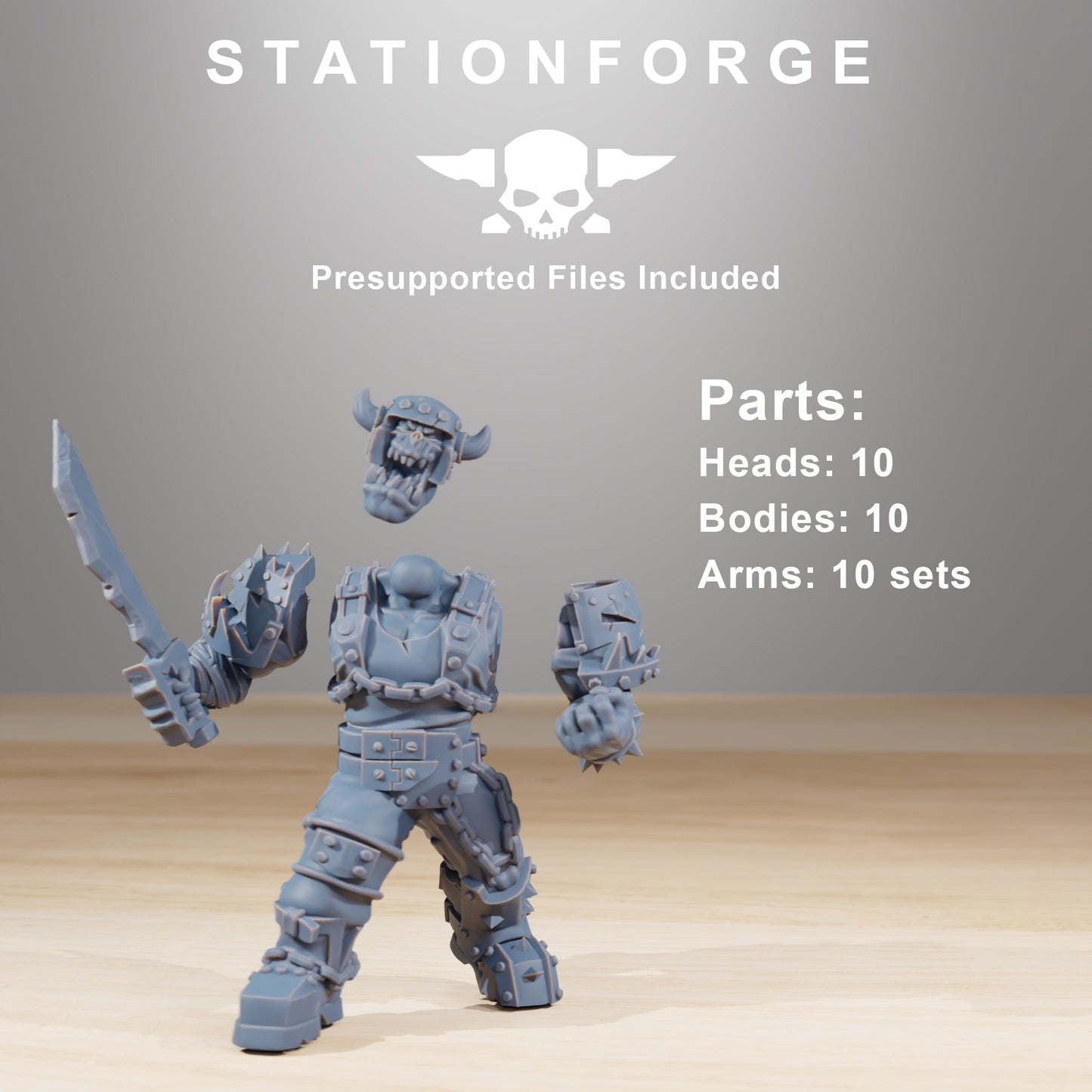 Foto del producto Tabletop 28mm The Printing Goes Ever On (TPGEO) 0: Berserkers Orkaz