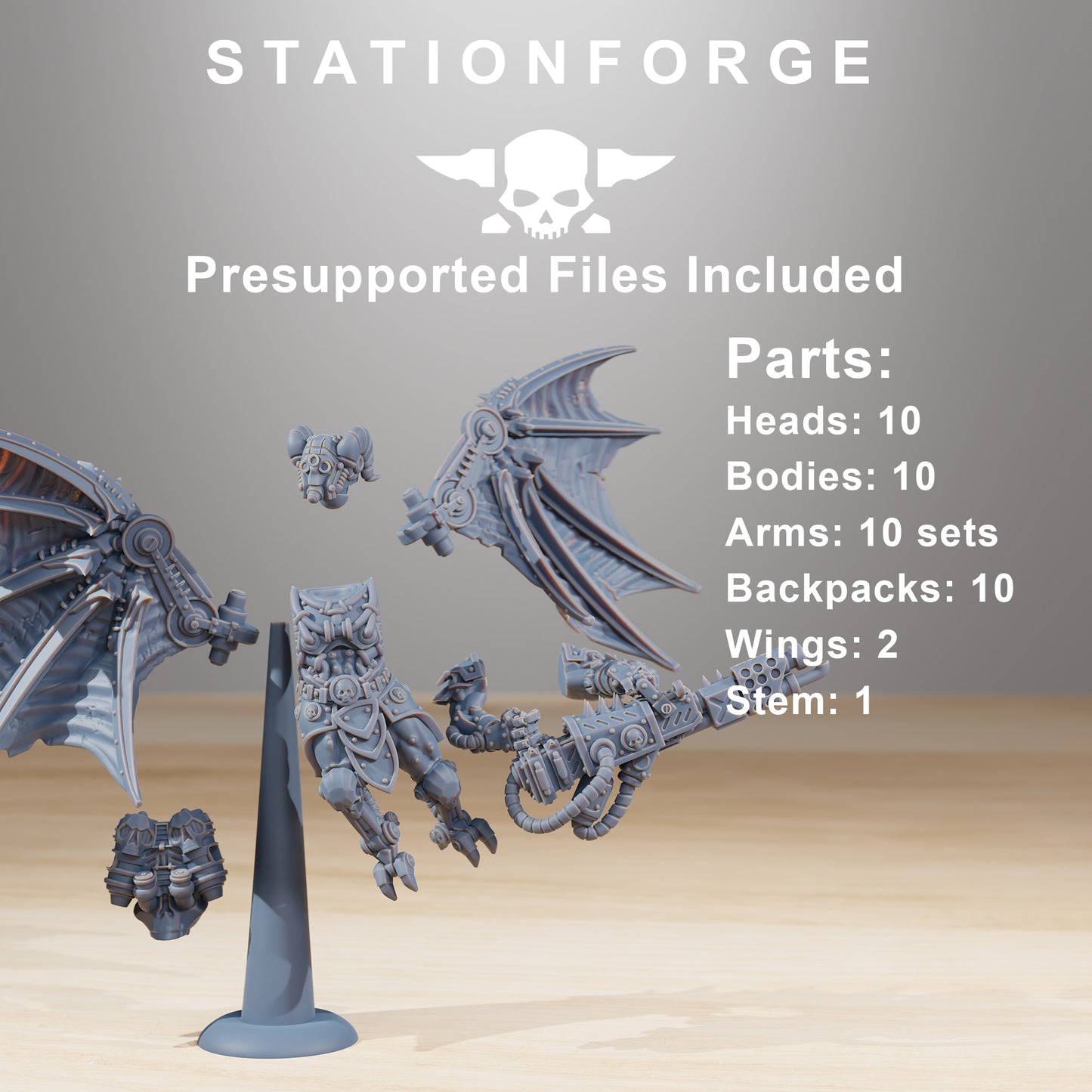 Foto del producto Tabletop 28mm The Printing Goes Ever On (TPGEO) 0: Pythonicus Flyers
