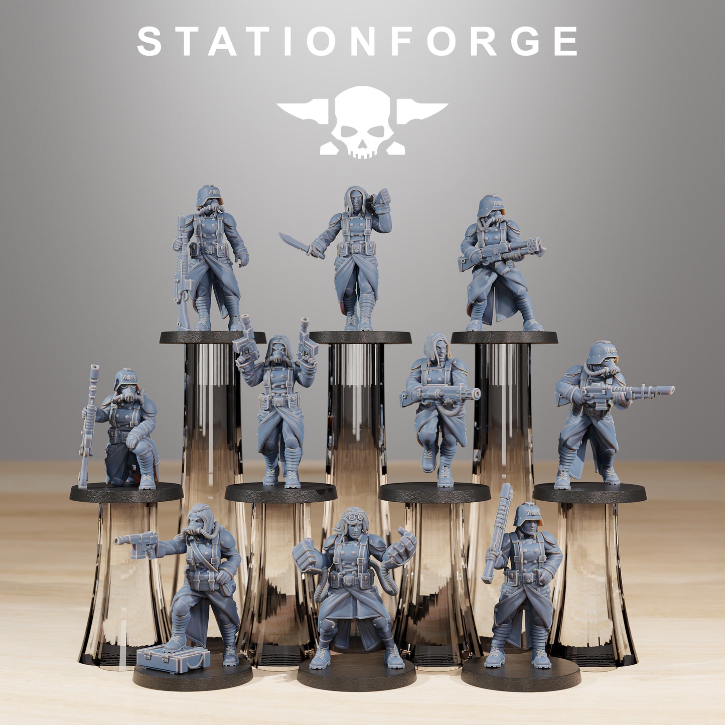 Foto del producto Tabletop 28mm The Printing Goes Ever On (TPGEO) 0: Hermanas de Guerra GrimGuard