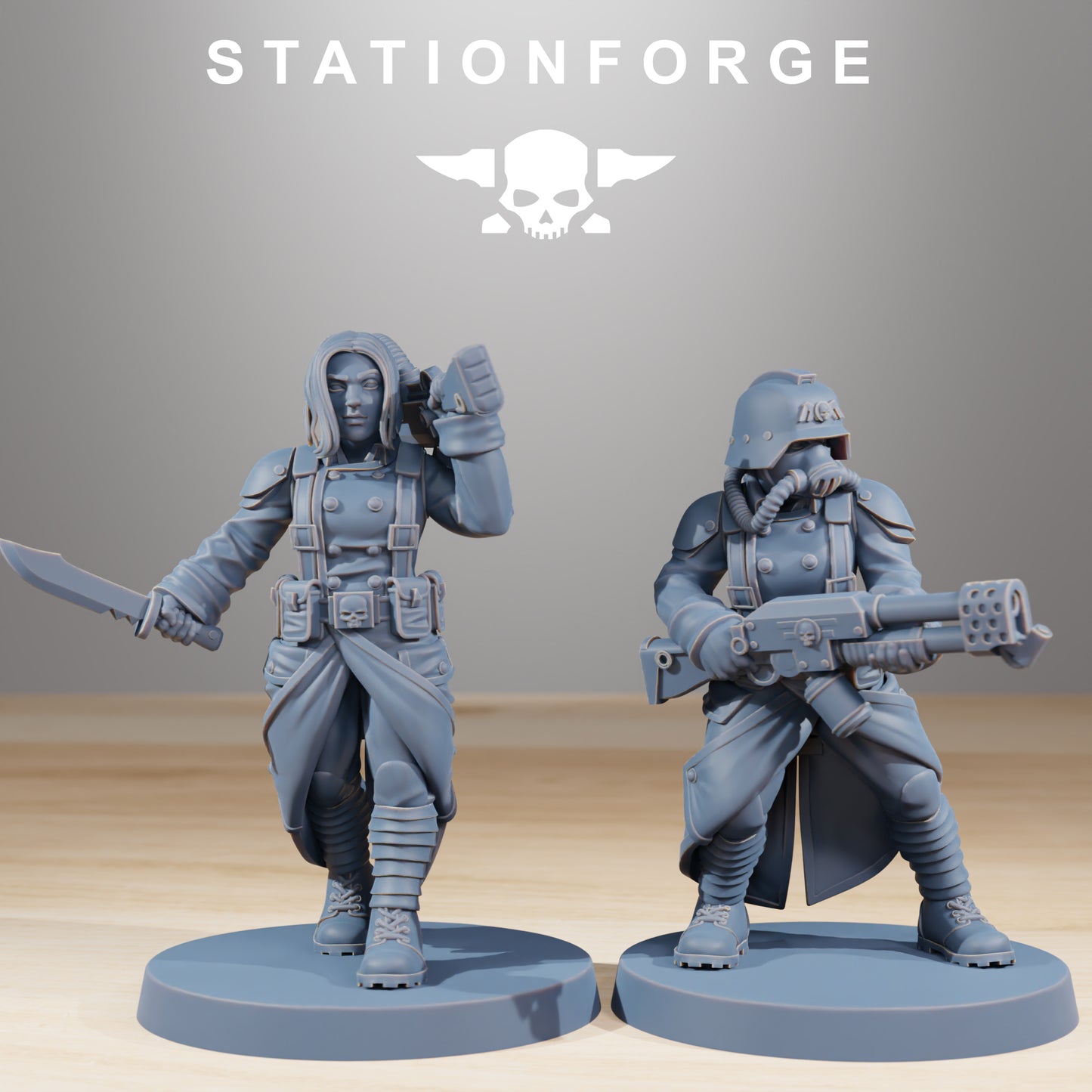 Foto del producto Tabletop 28mm The Printing Goes Ever On (TPGEO) 0: Hermanas de Guerra GrimGuard