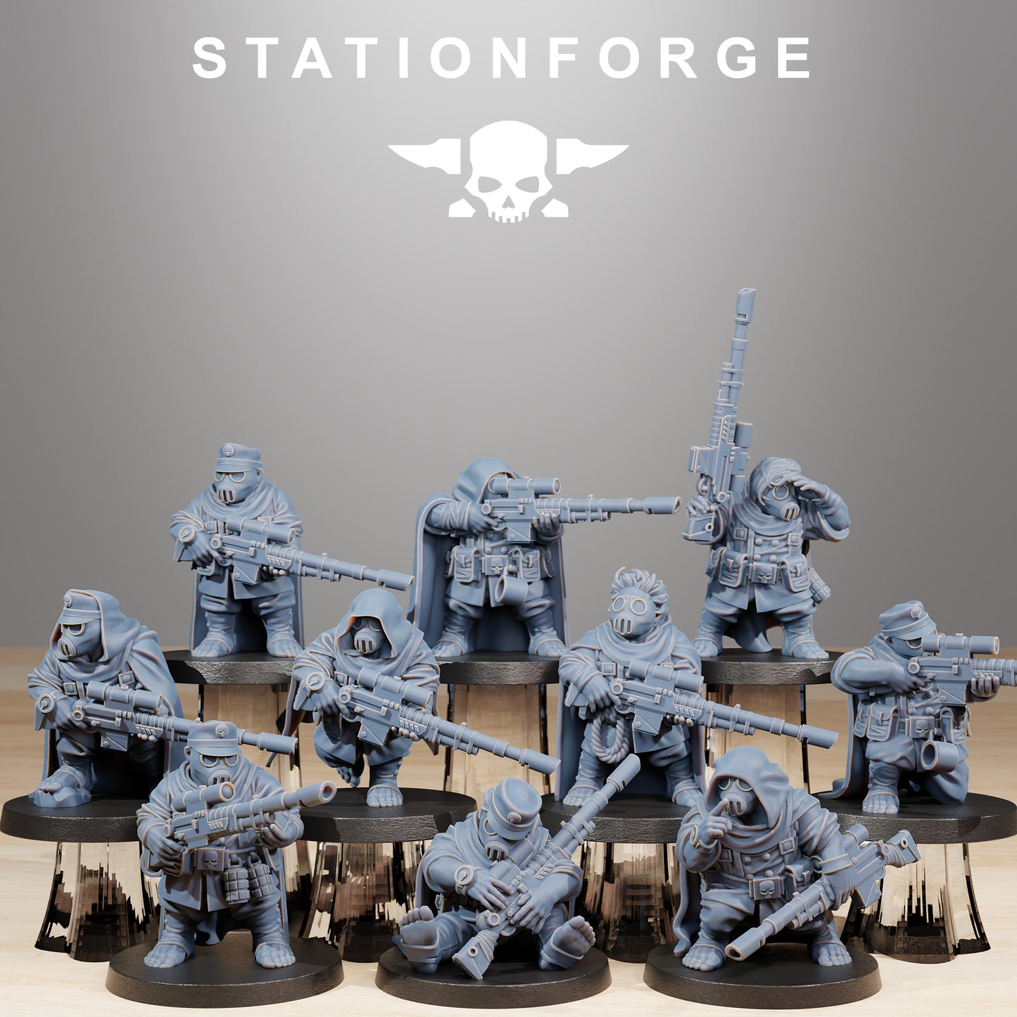 Foto del producto Tabletop 28mm The Printing Goes Ever On (TPGEO) 0: GrimGuard Skulldarts