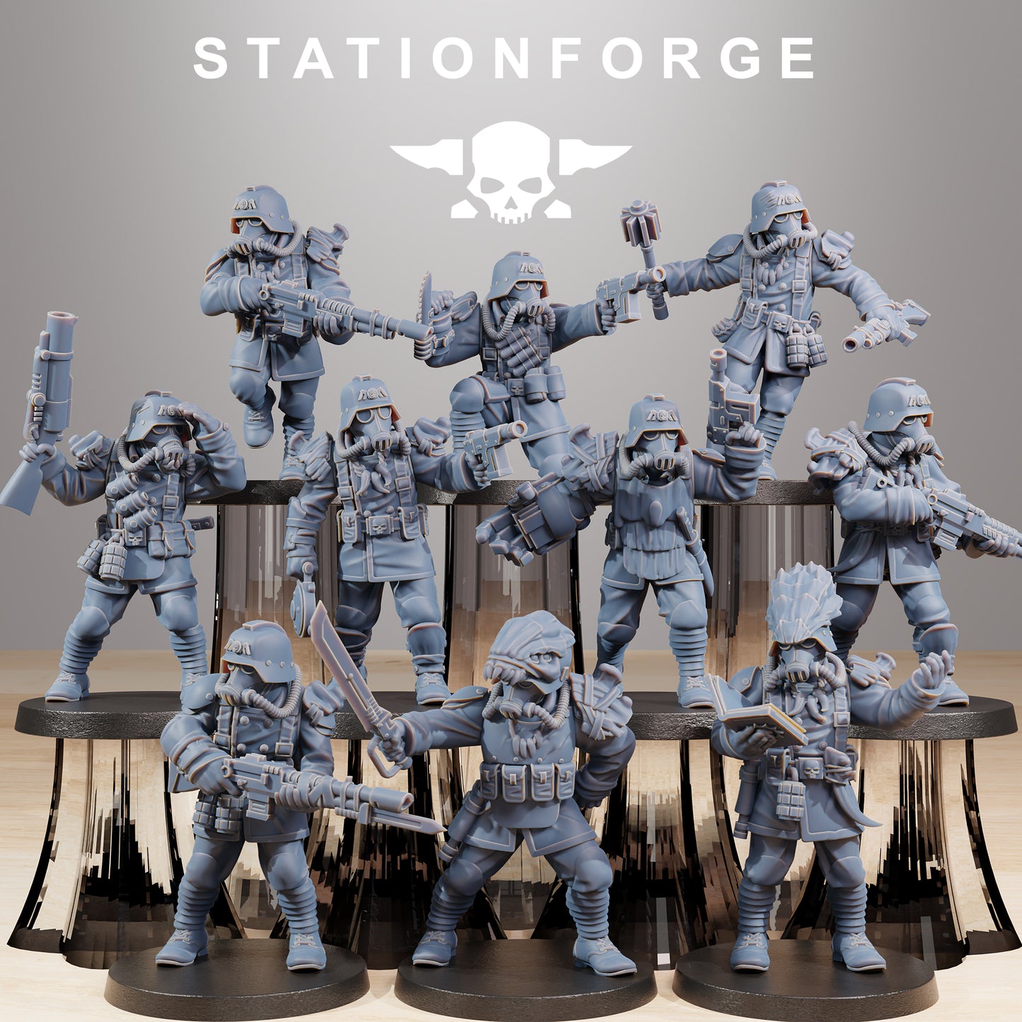 Foto del producto Tabletop 28mm The Printing Goes Ever On (TPGEO) 0: Cazadores Xenarid GrimGuard