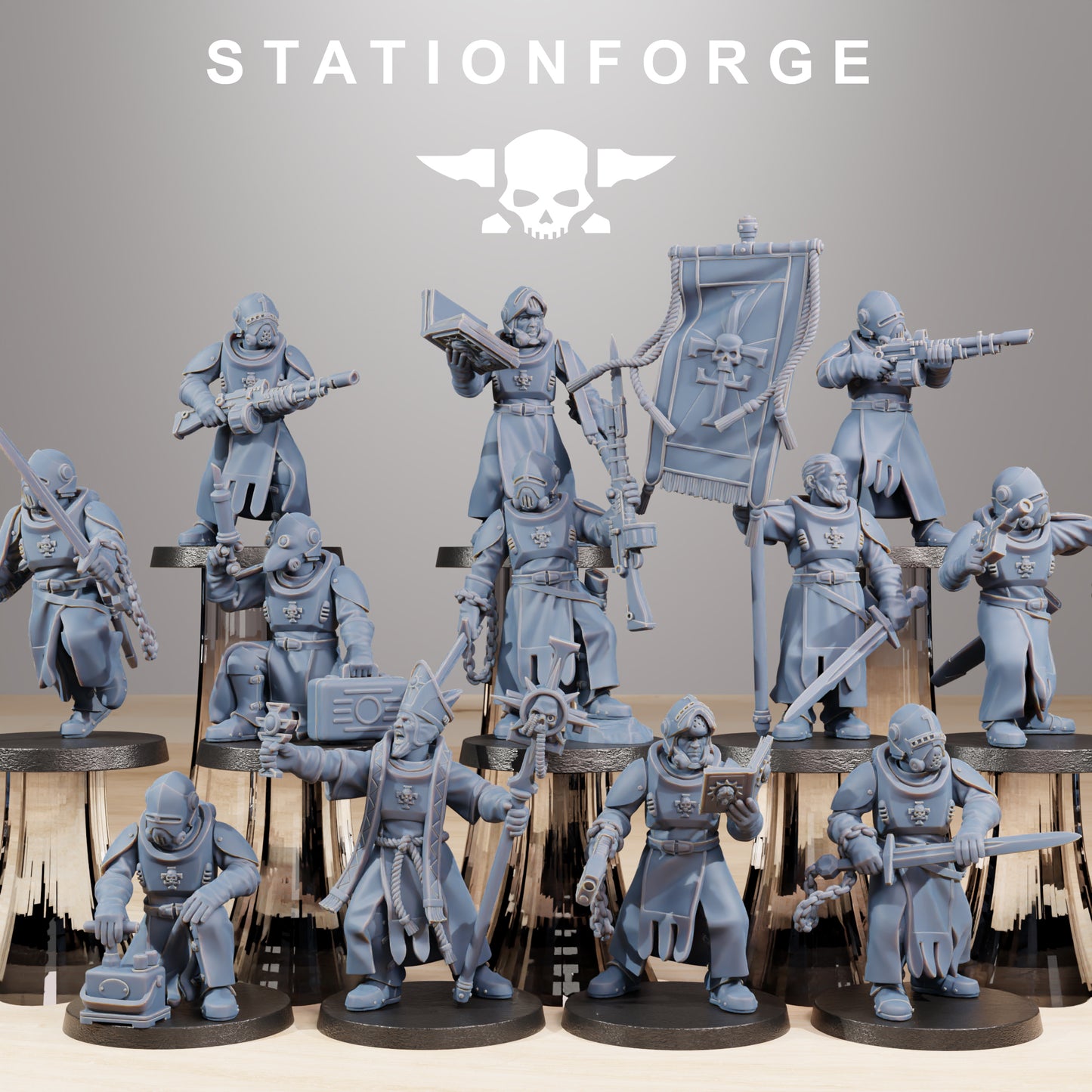 Foto del producto Tabletop 28mm The Printing Goes Ever On (TPGEO) 0: Templarios de la Guardia Real