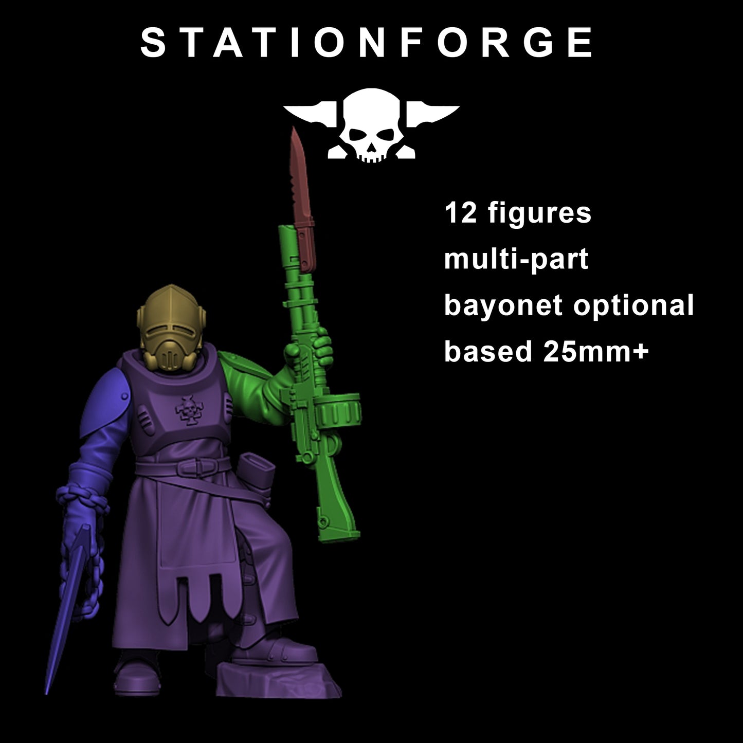 Foto del producto Tabletop 28mm The Printing Goes Ever On (TPGEO) 0: Templarios de la Guardia Real