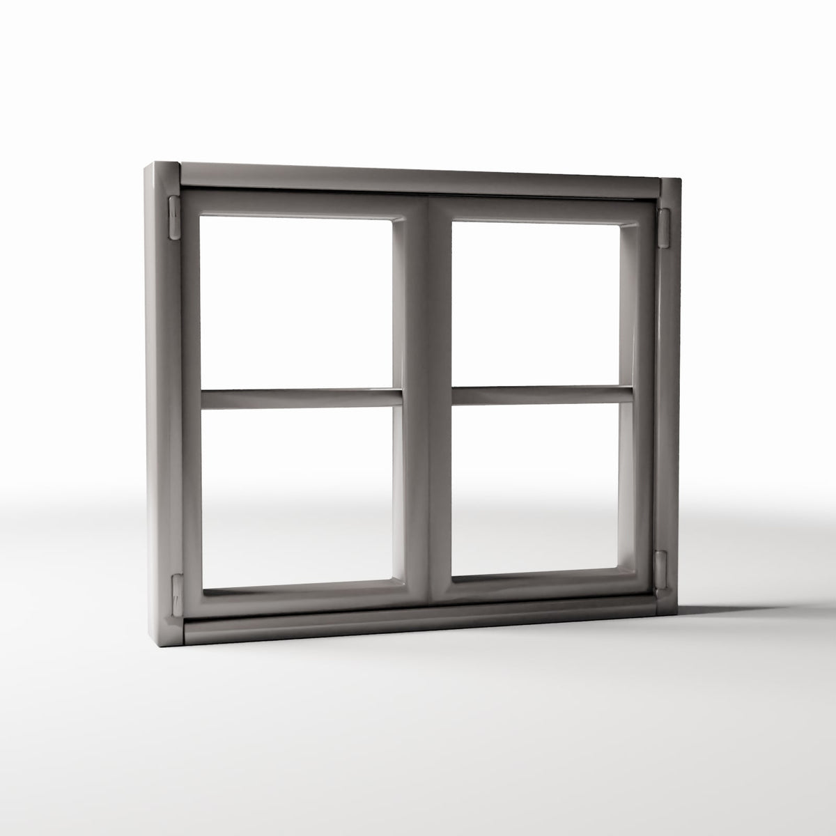 Diorama Modellbau Produktfoto 3: Diorama Gebäude: Rustikales Doppelfenster mit Fensterbank (Ref. 967D)