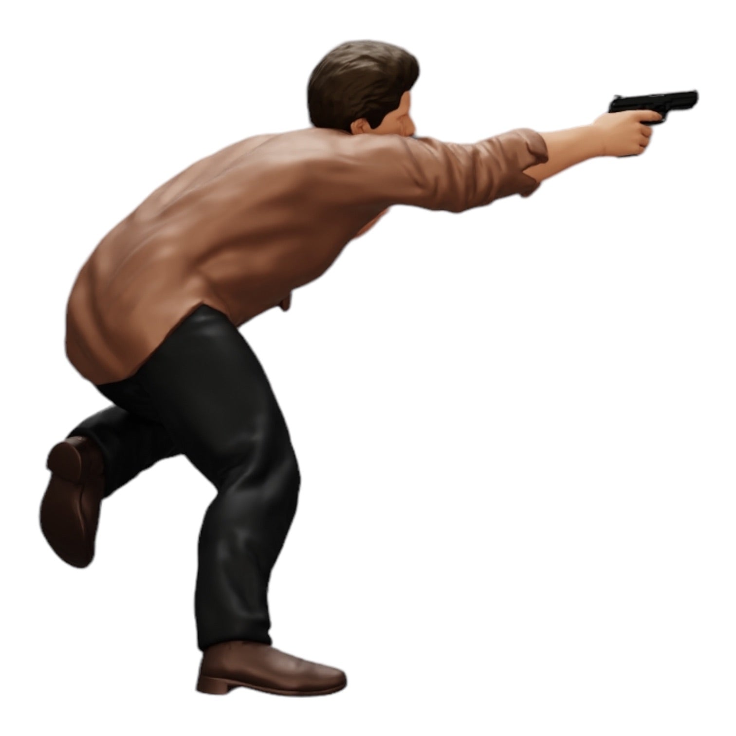 Foto de producto de modelismo de diorama 0: Gangster disparando con arma desde un coche (Ref. Nr. A6)