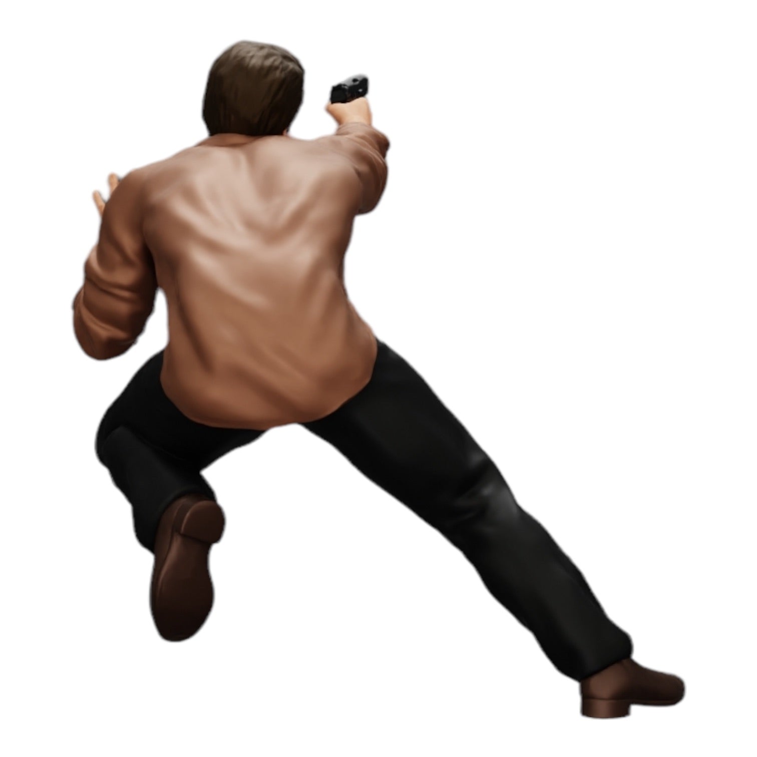 Foto de producto de modelismo de diorama 0: Gangster disparando con arma desde un coche (Ref. Nr. A6)