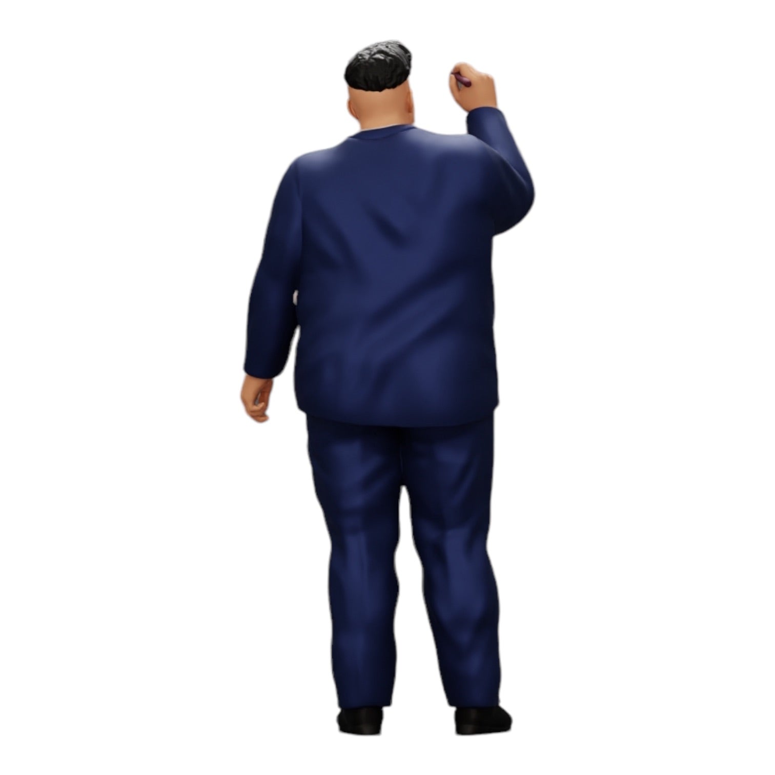 Foto de producto de diorama: Hombre de negocios corpulento escribiendo en una pizarra (Ref Nr. A19)