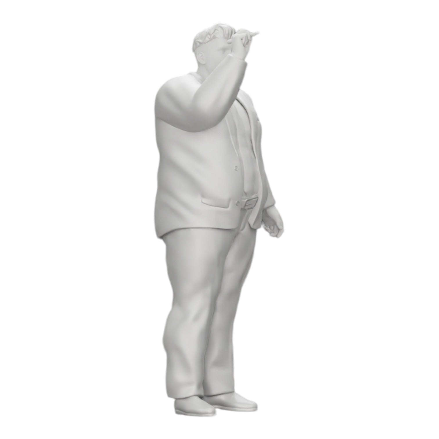 Foto de producto de diorama: Hombre de negocios corpulento escribiendo en una pizarra (Ref Nr. A19)