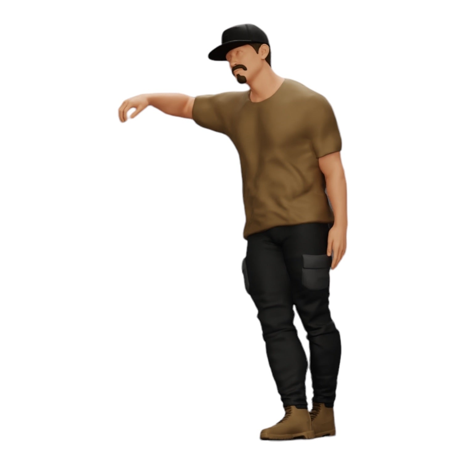 Foto de producto de modelismo de diorama 0: gánster con gorra apoyado en la pared (Ref. Nr. A23)