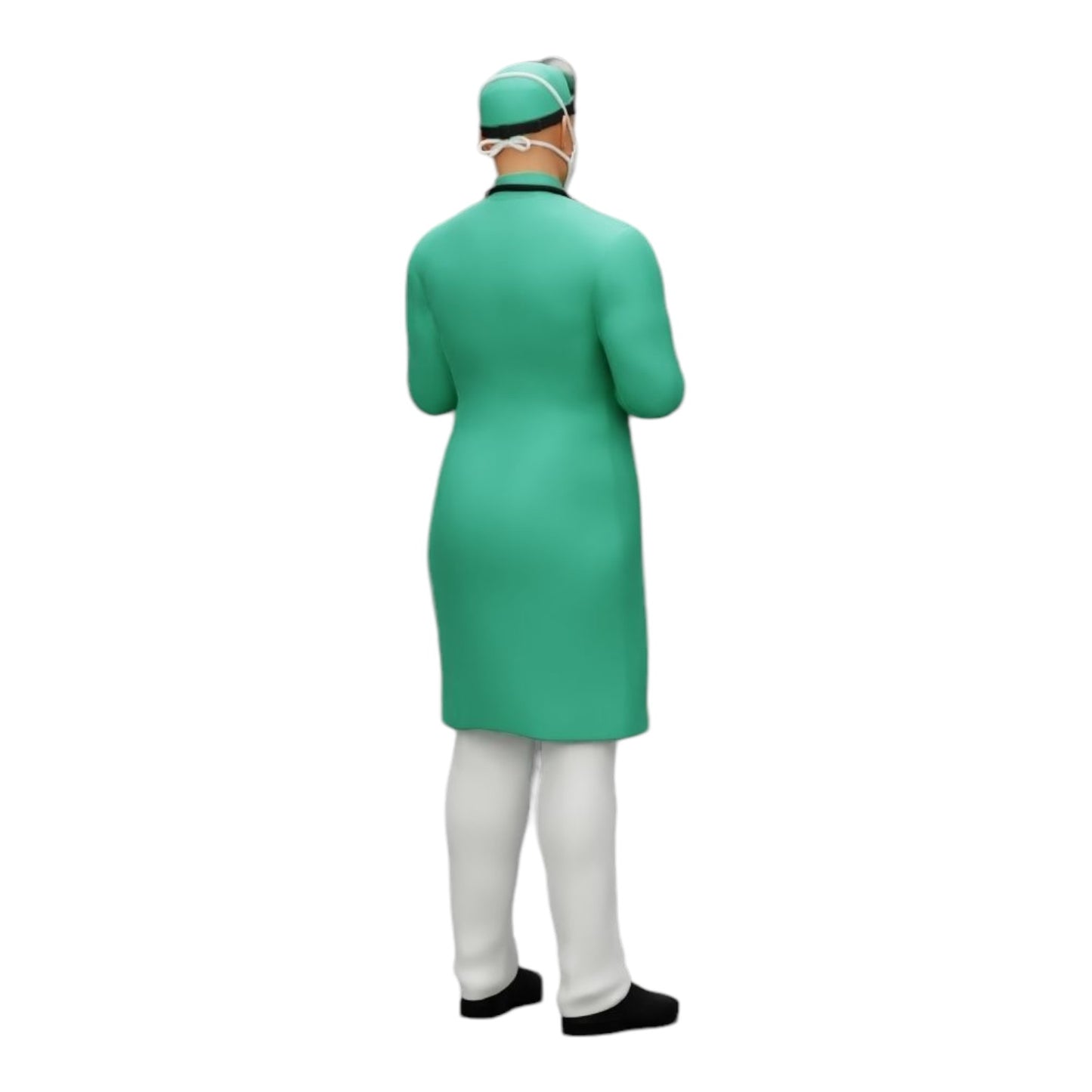 Diorama Modellbau Produktfoto 0: Chirurg/Arzt im Krankenhaus mit Stethoskop (Ref Nr. A29)